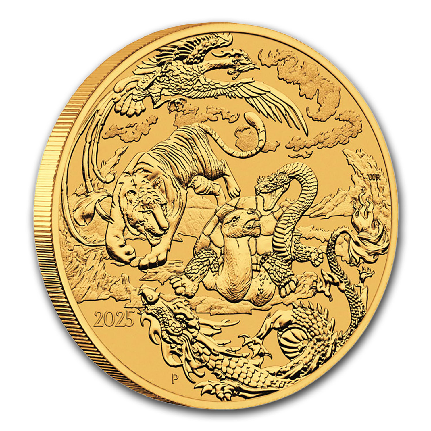 マウル　Q Denken Gold 2025 Australia 1 oz Gold Chinese Myths & Legends Four